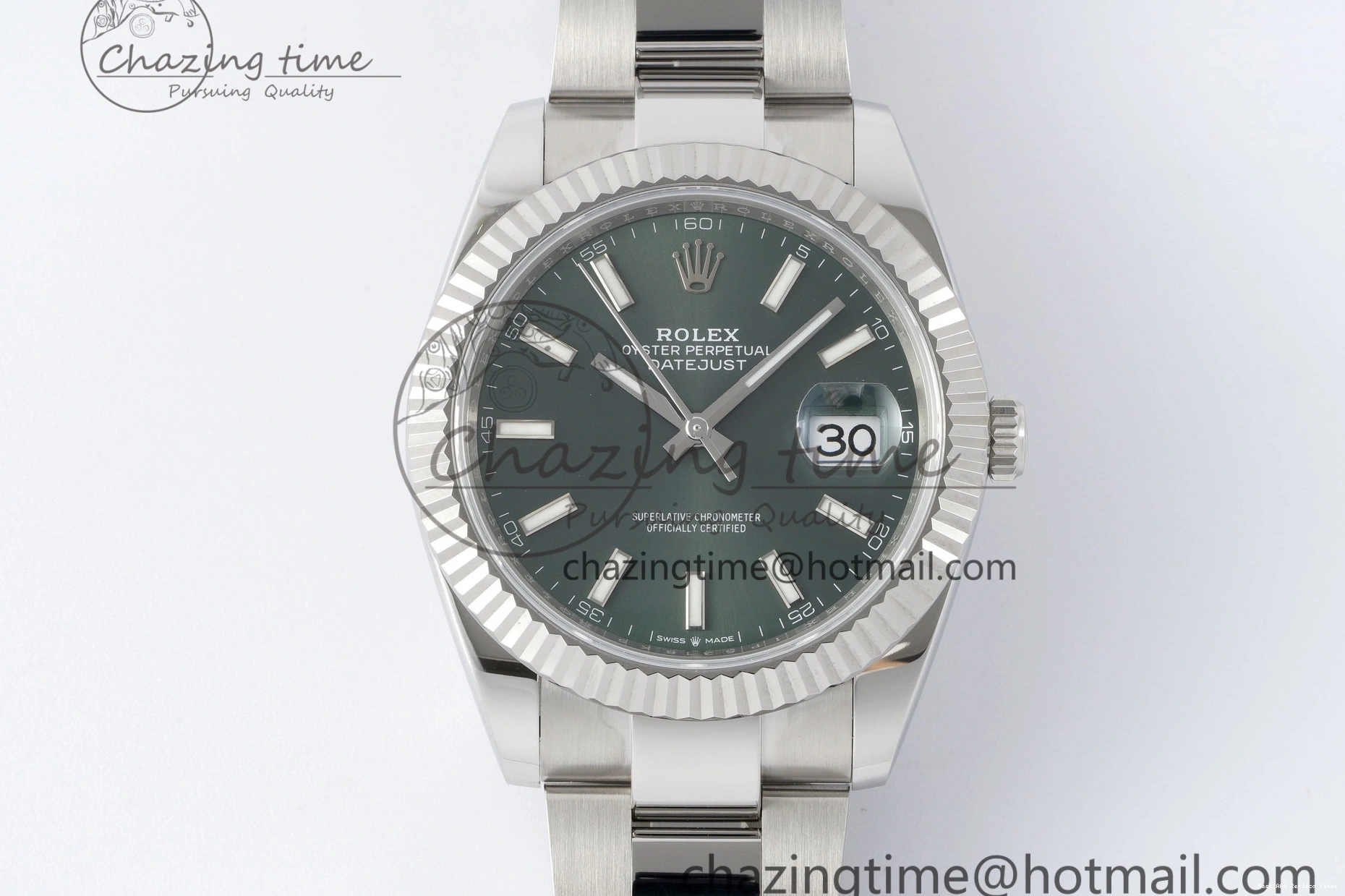 AAA Replica Watches Oyster 1:1 Packable 904L Bracelet 41 Stick 2154 DateJust NTF on Edition Steel Best 126334 VR Dial Green 1229